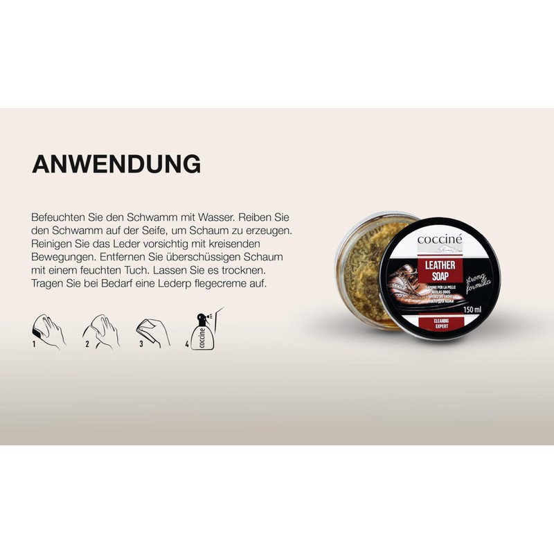 Coccine - Special Soap for Cleaning Leather Shoes, Shoe and