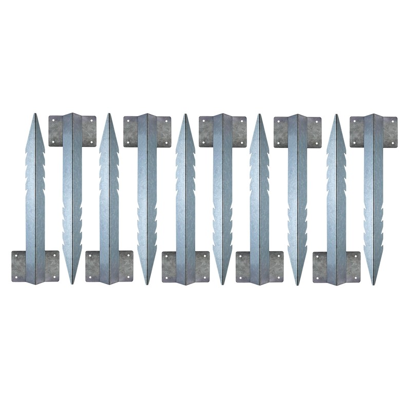 10-Pack Galvanized Steel Railway Sleeper Stakes 16.5" x 4.7" –