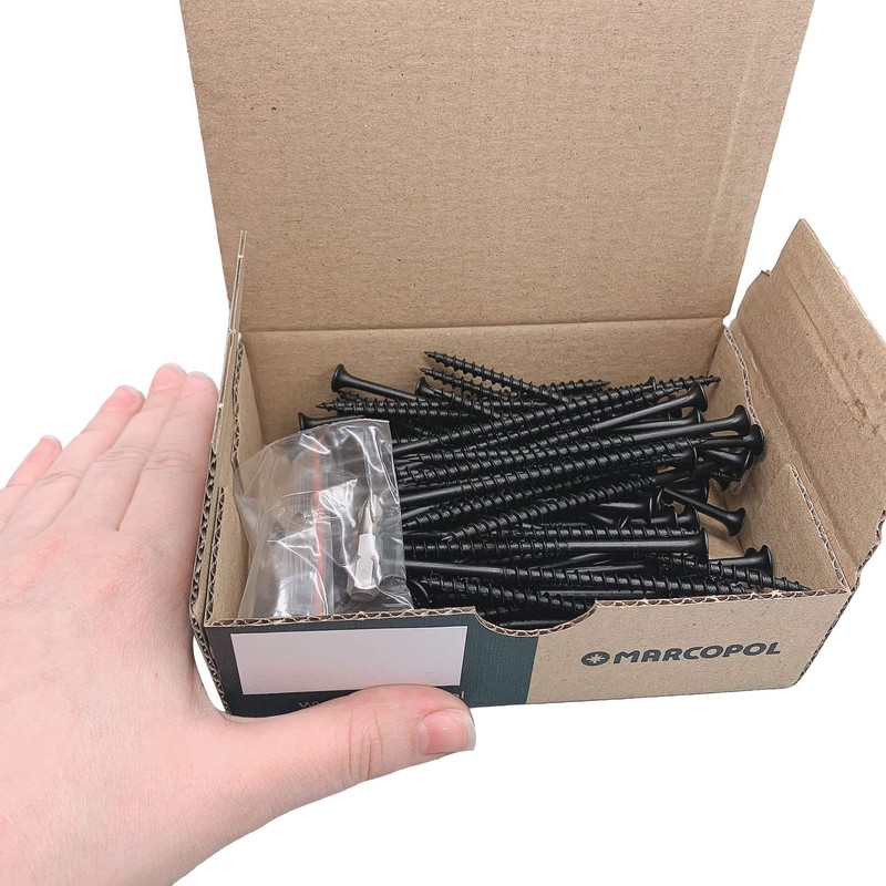 (Pack of 100 pcs) Black Phosphate Carbon Steel 4.2 x