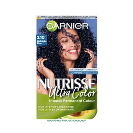 Garnier Nutrisse Ultra Color, Permanent Hair Dye, Intense Colour, For All Hair Types, 3.10 Midnight Blue