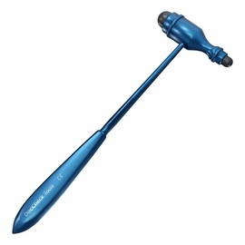 DocCheck Trömner Reflex Hammer "Klopp" - Metal Handle, Neurological Grip Tip for Stretching and Skin Reflexes, Heavy Hammer Head, Easy Disinfection, Available in Various Colours (Black)