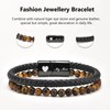 TempBeau Mens Bracelets Leather Husband Wristband : Tiger Eye Bracelet
