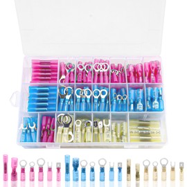 320PCS Heat Shrink Wire Connectors Kit, Crimp Connectors, Water Proof Marine Wire Connectors, 22-10 AWG Electrical Connectors Kit, Wire Connectors Heat Shrink for Automotive, Truck and Trailer