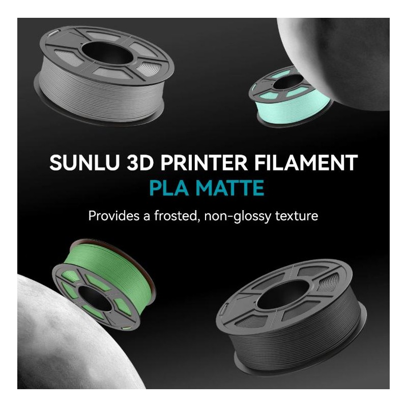 PLA Matte 3D Printer Filament 1KG 1.75mm SUNLU Matte PLA