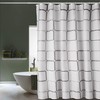 Dufu Waterproof Shower Curtain, Washable Quick Drying Textile Fabric Polyester