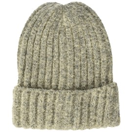 VERO MODA Women's Vmanna Rib Beanie Ga Noos hat, Silver Mink, One Size Fits All