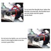 Motorcycle Handlebar End Plug Throttle Speed Control Black Alumimium Rubber