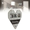 Wood Wedding Picture Frame Key Hook Wall Hanging Decoration Love