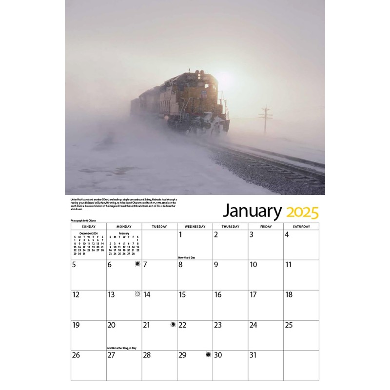 Cal- Union Pacific 2025 calendar