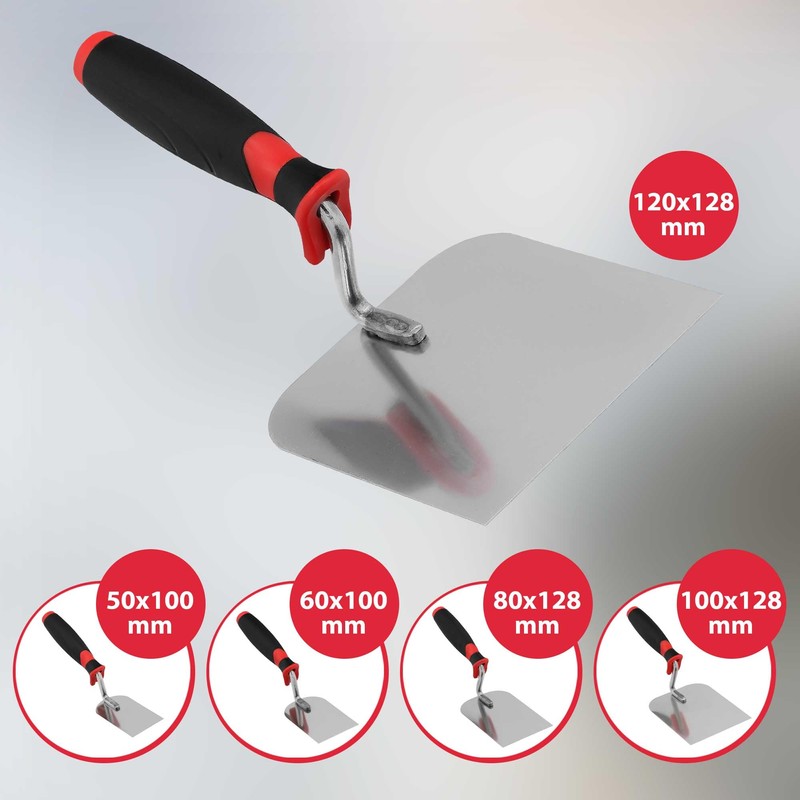 KOTARBAU® Stainless Steel Masonry Trowel 120 x 128 mm Plastering