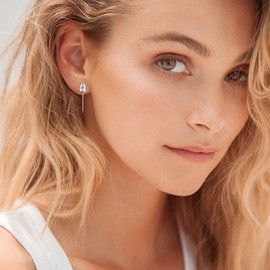 ChicSilver 925 Sterling Silver Stud Earrings for Women Sensitive Ear Hypoallergenic Tiny Mouse Earrings Cute Animal Jewelry