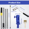 Multi-Angle Paint Brush Extender, Paint Roller Extension Pole,4 Inch Rollers