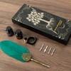 TIANREN Quill pen ink set,Feather Pen and Ink Set,Antique Calligraphy
