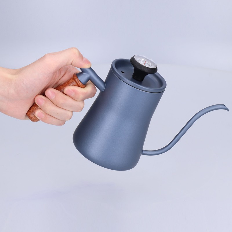 550ml Gooseneck Coffee Kettle Pour Over Coffee Maker with Thermometer