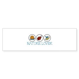 CafePress Nature Lover 10"x3" Rectangle Vinyl Bumper Sticker Car Decal