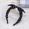 Headband for Women Polka Dot Headband Bow Knotted Wide Headbands