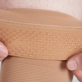 medi Seamless Knit Knee Support Compression Sleeve w/Band Beige XS