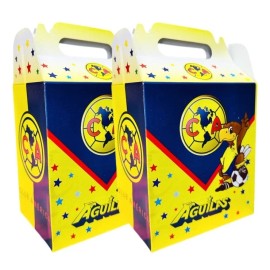 Unbranded 40 Cajas Dulceros Personajes Fiesta Carton Equipo América/ Party Supplies