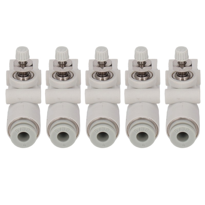 5PCS Throttle Valve Straight Through PVC Regulating Valve Pneumatic Fittings