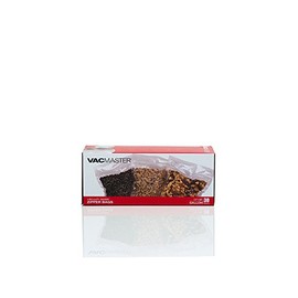 VacMaster Full Mesh 11.5 Inch by 14 Inch Gallon Zipper Vacuum Sealer Bags- 30 Pack (11.5" x 14"- Gallon)