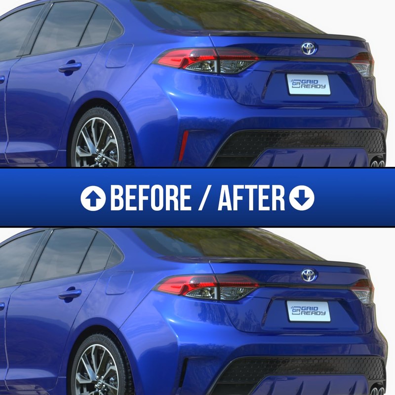 Reflector Tint Overlays Compatible with 2019-2025 Toyota Corolla Sedan