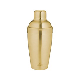 Viners Barware Gold Brushed Stainless Steel Cocktail Shaker, 500 Millilitre