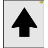 9" Cincinnati DOT Small Straight Arrow Stencil - 1/8" (.125")