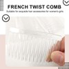 LEEQ Pack of 6 Side Combs - Plastic Side Combs