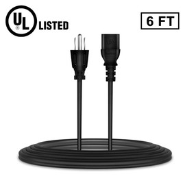 Aprelco 6ft/1.8m UL Listed AC Power Cord Outlet Socket Cable Plug Lead Compatible with DJ-Tech DIF-1S V2 DIF-1M DIF-1W V2 DJTech 2 Channel Pro DJ Audio Digital 9 Infrared Scratch Professional Mixer