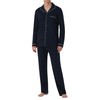 Schiesser Men's Long Pyjamas with Buttons Warmer Cotton - Fine