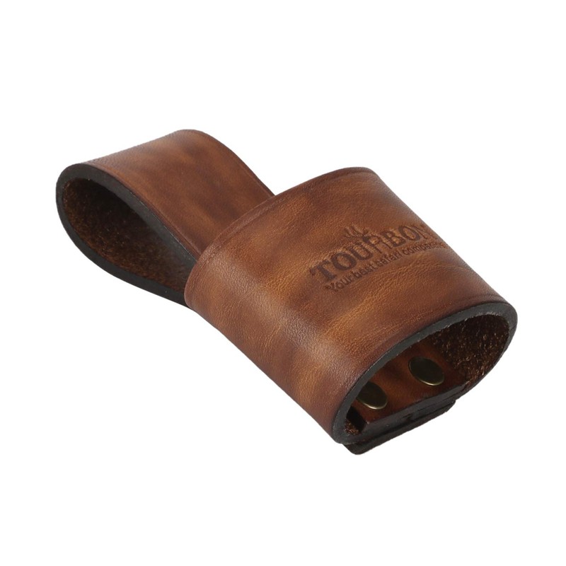 TOURBON Leather Axe Belt Loop Small Hammer Hatchet Carrier Holster