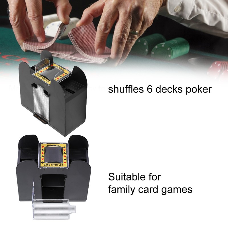 Card Shuffler Automatic Battery Powered Playing Card Shuffler Machine for
