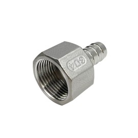 Beduan Stainless Steel 5/8" Hose Barb to 1" Female Home Brew Water Air Fuel Gas
