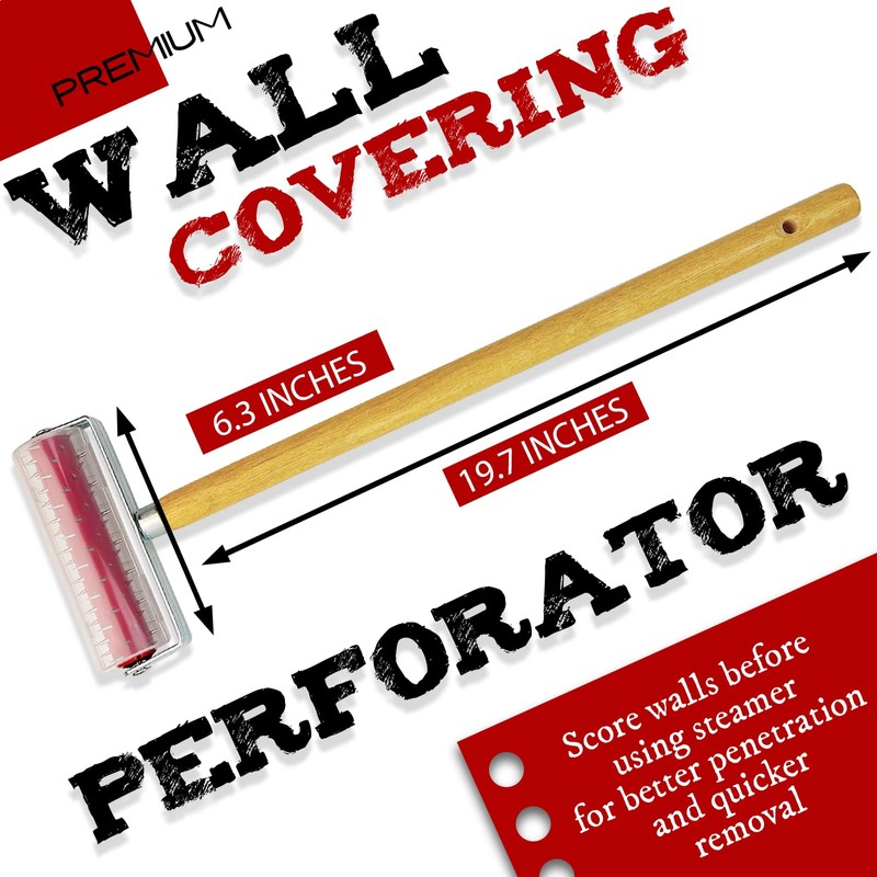 Wallpaper Removal Scoring Perforator Tools with Extra Cover, Wall Paper