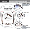 EYEURL 4-Pack Round Reading Glasses for Women Men Neck Hanging