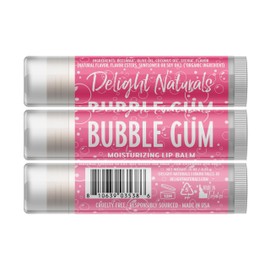 Delight Naturals Bubble Gum Lip Balm - Single Tube