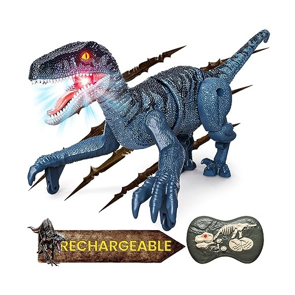 Tecnock Mini Remote Control Dinosaurs, Dinosaur Toys for Boys Age