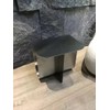 Modern Stainless Steel Side Table,Minimalist Storage Coffee Table(Silver)