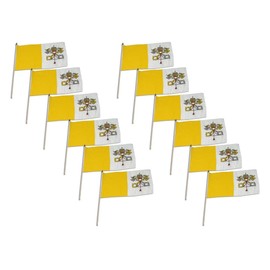 Vatican City flag 12 x 18 inch - 12 PK