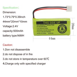 BAOBIAN 2.4V Rechargeable Cordless Phone batteries for AT&T/Lucent BT-18433 BT-184342 BT-28433 BT-284342 BT-6010 BT-8000 BT-8001 BT-8300 Empire CPH-515D CPH515D (6 pack BT18433)