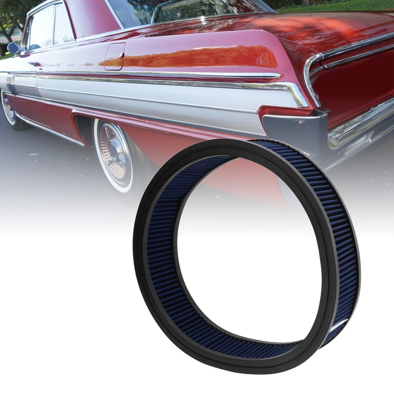 Air Filter Element Round High Flow Reusable Washable Air Cleaner