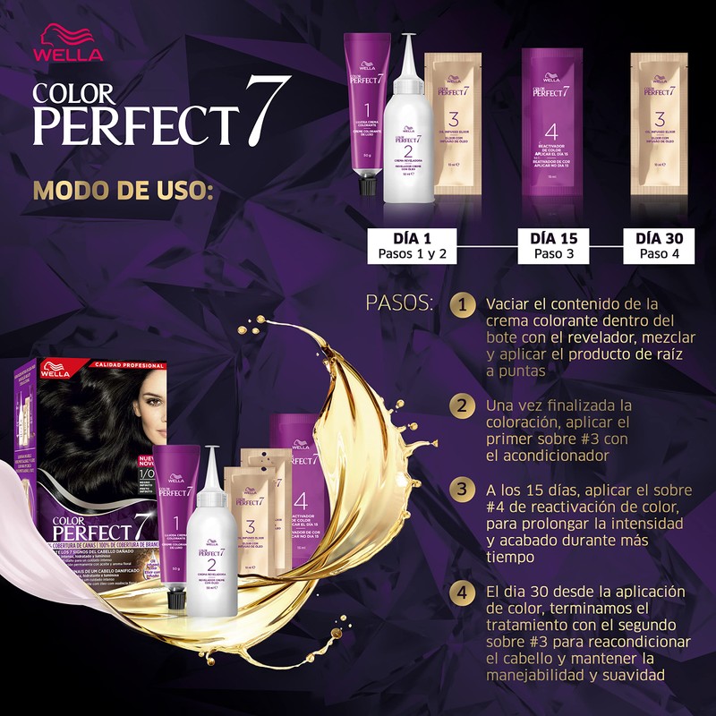 Wella Colour Perfect 7 100% Canas 7/1-Rubio Ceniza Medio