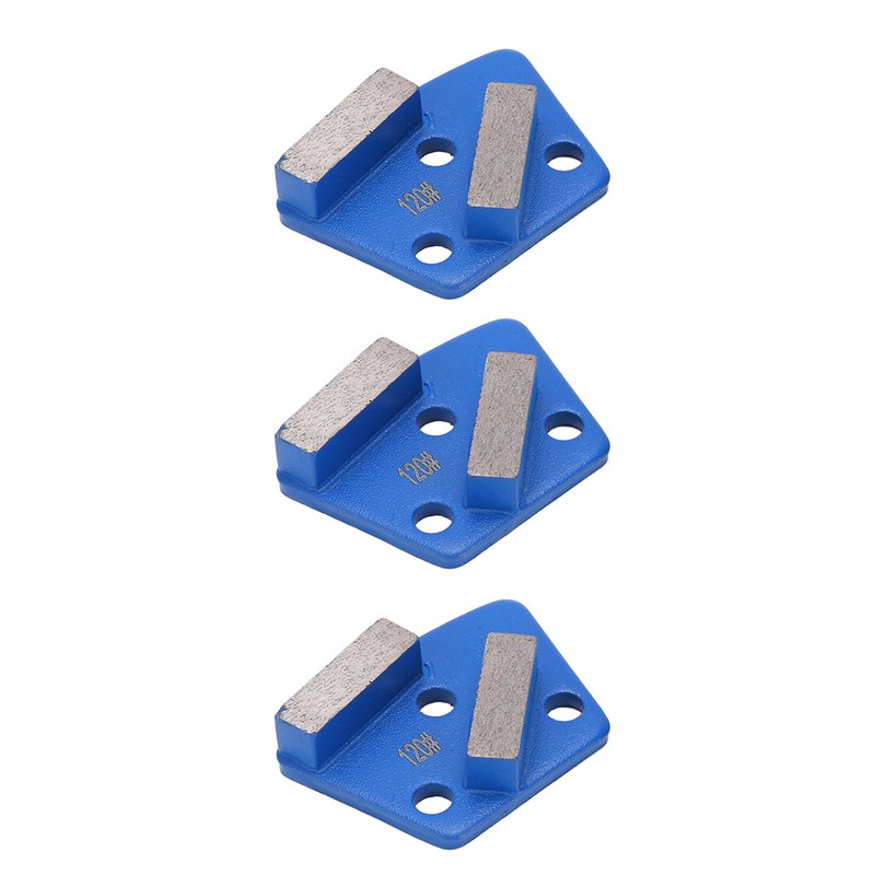 3Pcs Diamond Grinding Shoes Trapezoid Concrete Floor Aggreesive Cutting 2
