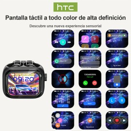 Audfonos Htc Ne40 Ai Auriculares Inalambricos Bluetooth 6.0 Traductores Traduccin de subttulos Con Smart Display Tocable Ipx5 in-earImpermeable       