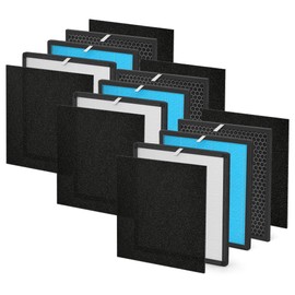 [3 SETS]10L Pro Replacement Filter Set Compatible with Okaysou Air Purifier Filters and Aiibot-A300, 5-Stage Airmax 10L Pro Filter, 3X H13 HEPA and 3X Carbon Filters 3X Sliver HEPA and 6X Pre-filter