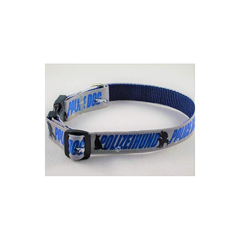 Halsband "Polizeihund" bis 40 cm Halsumfang