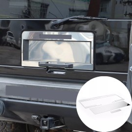 car-king888 Chrome Steel Car Rear License Plate Trim Accessories Kit For Hummer H2 2003-2009