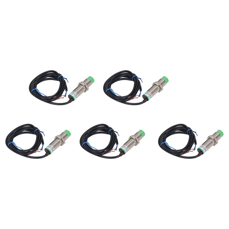 5 Pcs Proximity Sensor 8mm Detecting Distance 2 Wire Normally