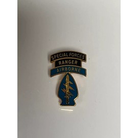 US ARMY AIRBORNE RANGER SPECIAL FORCES HAT PIN MEASURES 1 & 1/8TH INCHES.