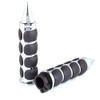 Pair of 1" Dual Motorcycle Bar End Hand Grips Handlebar